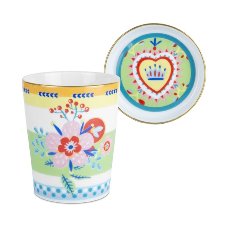 BICCHIERE C/PIATTINO/COPERCHIO BUON APPETITO H12