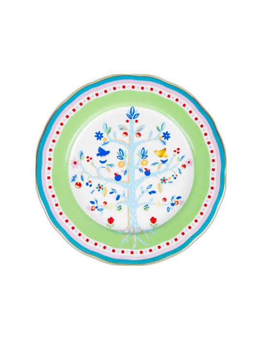 PIATTO PIANO ALBERO DELLA VITA 28CM