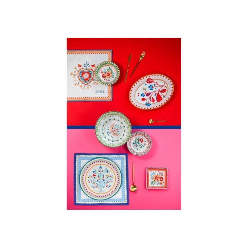 PIATTO PIANO FIORE 28CM 