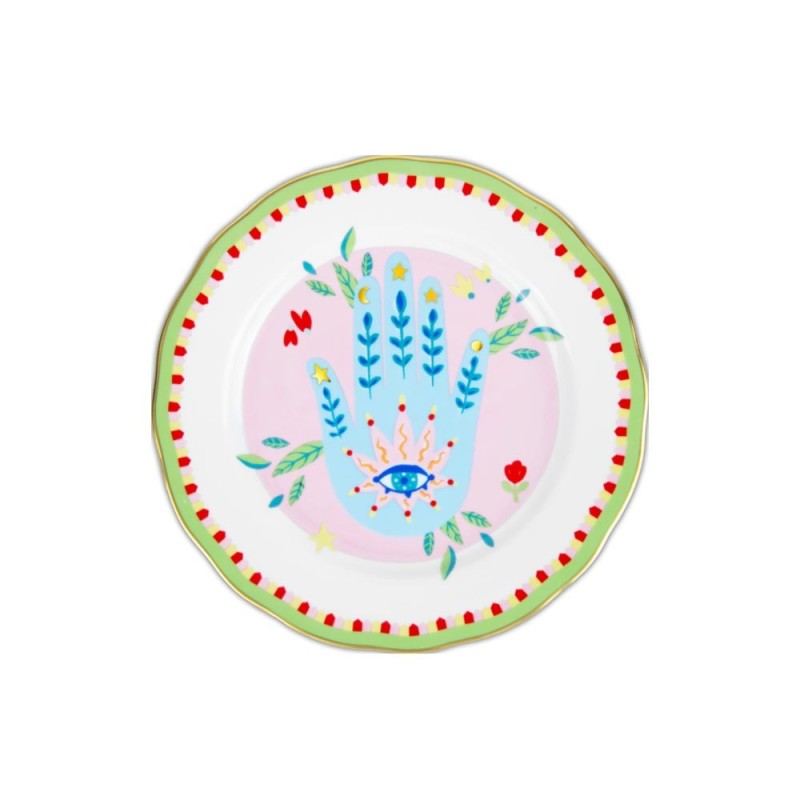 PIATTO FRUTTA FIORE 22CM