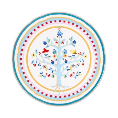 PIATTO TORTA ALBERO DELLA VITA 32CM
