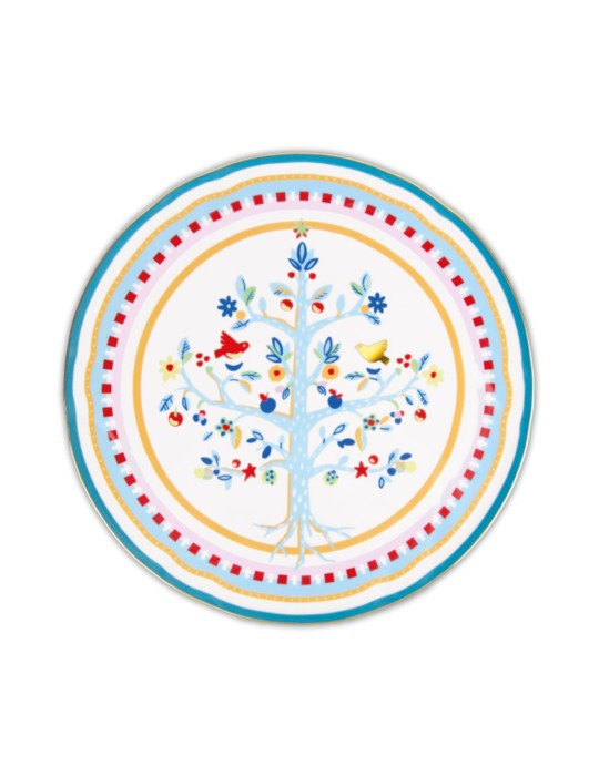 PIATTO TORTA ALBERO DELLA VITA 32CM