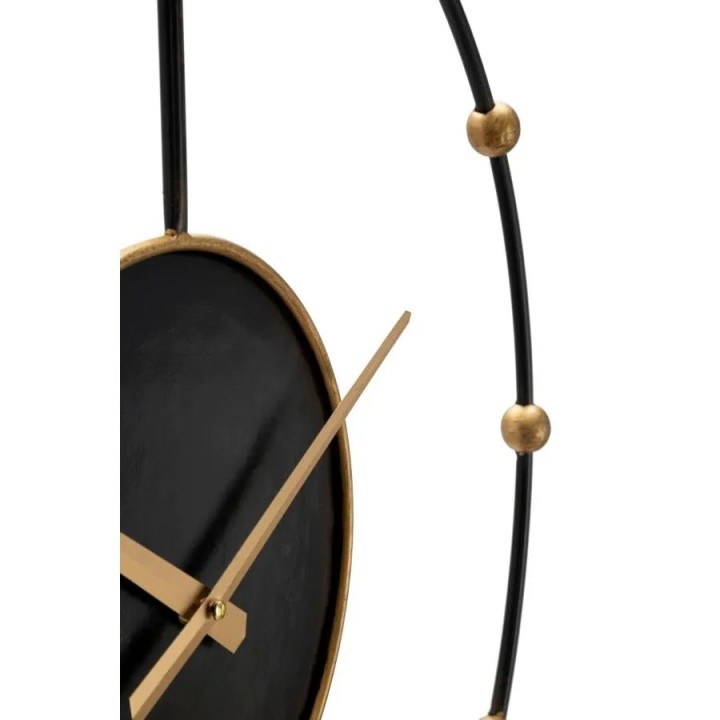 Mauro Ferretti Orologio da muro Pearl nero e oro Ø 61 cm