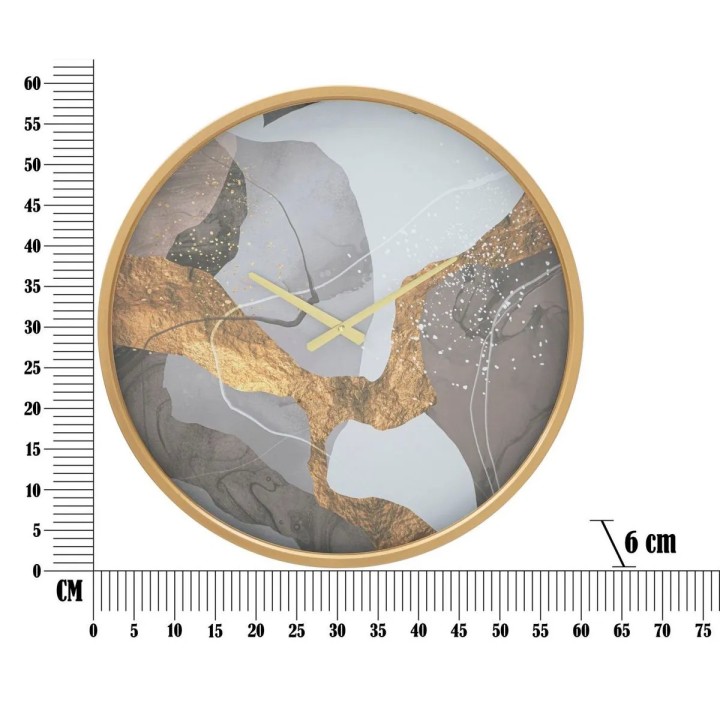 Mauro Ferretti Orologio da muro Art grigio Ø 60 cm