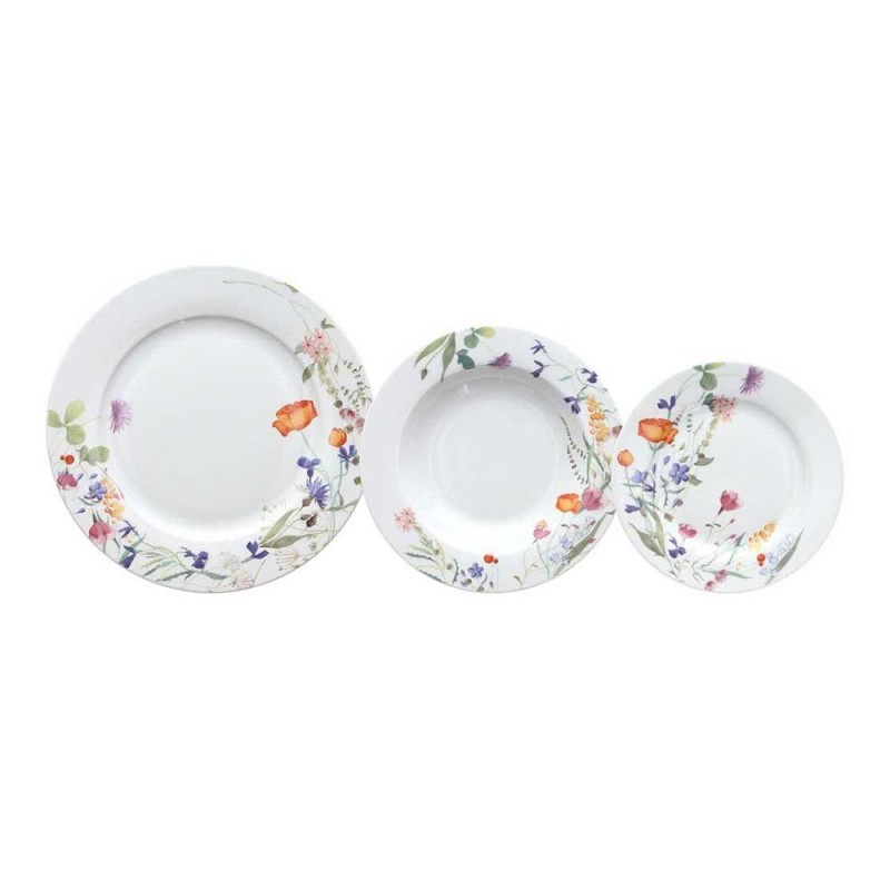SERV. TAVOLA 18PZ  ATOLLO   FLORA