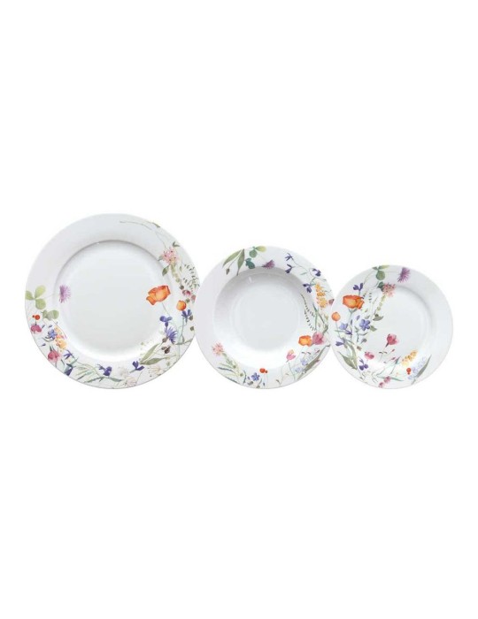 SERV. TAVOLA 18PZ  ATOLLO   FLORA