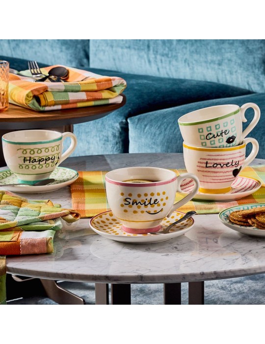 TAZZA JUMBO HAPPY C/P NEWMILK&C COZY BREAKFAST