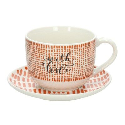 TAZZA JUMBO W.LOVE C/P NEWMILK&C COZY BREAKFAST