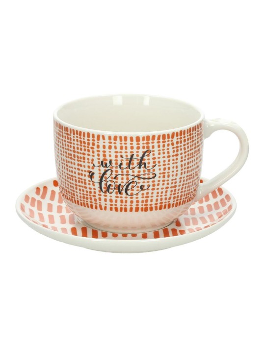 TAZZA JUMBO W.LOVE C/P NEWMILK&C COZY BREAKFAST