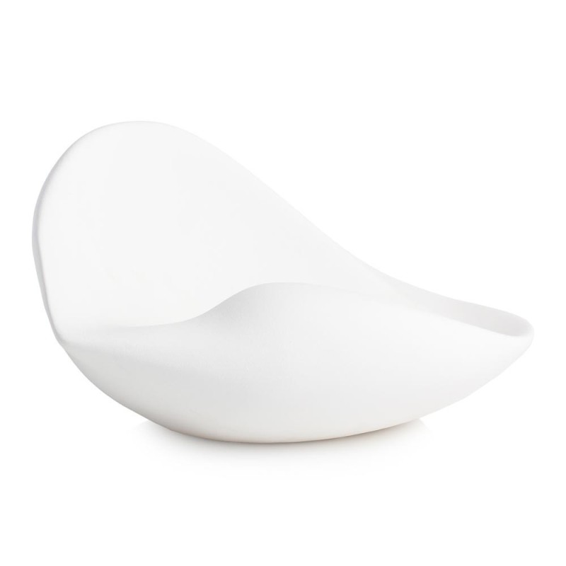 VASO CONCHIGLIA GRANDE 39X24X16 WHITE MATT