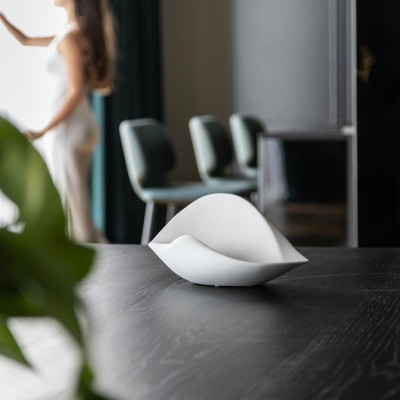 VASO CONCHIGLIA PICCOLO 30X19X15  WHITE MATT  2