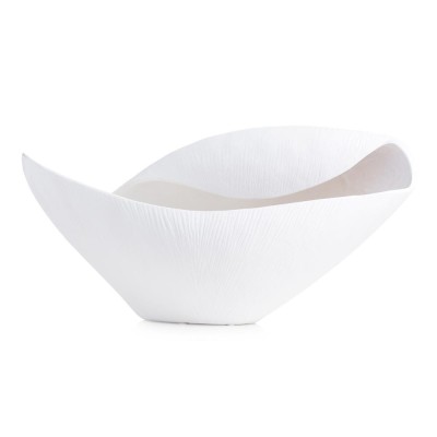 VASO CONCHIGLIA GRANDE 42.5X20X22.5 WHITE MATT