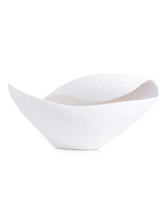 VASO CONCHIGLIA GRANDE 42.5X20X22.5 WHITE MATT