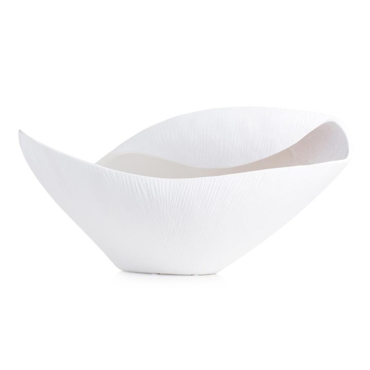 Emò Italia Vaso conchiglia grande bianco opaco