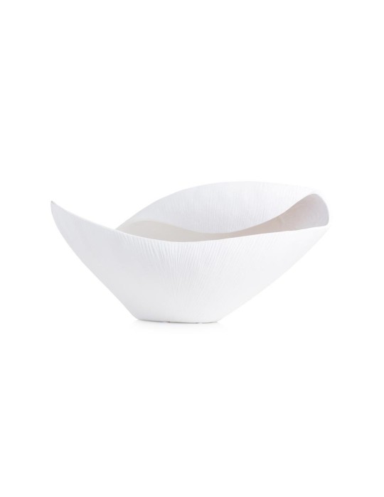 VASO CONCHIGLIA PICCOLO 30X19X15 WHITE MATT