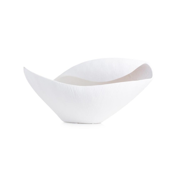 Emò Italia Vaso conchiglia piccolo bianco opaco
