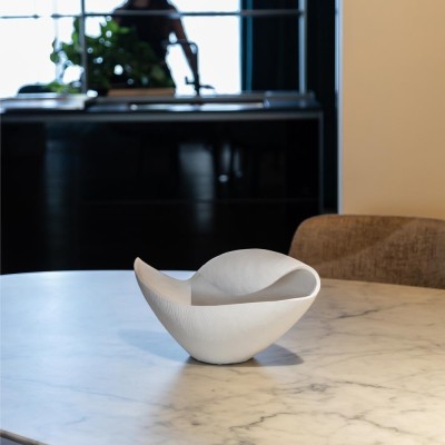 VASO CONCHIGLIA PICCOLO 30X19X15 WHITE MATT  2