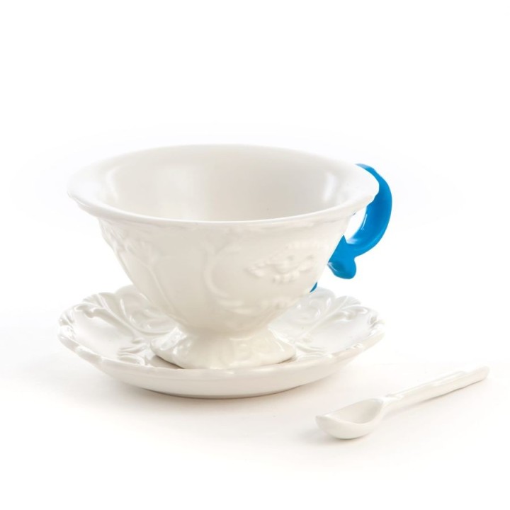 Seletti Set da tè I-Wares I-Tea azzurro