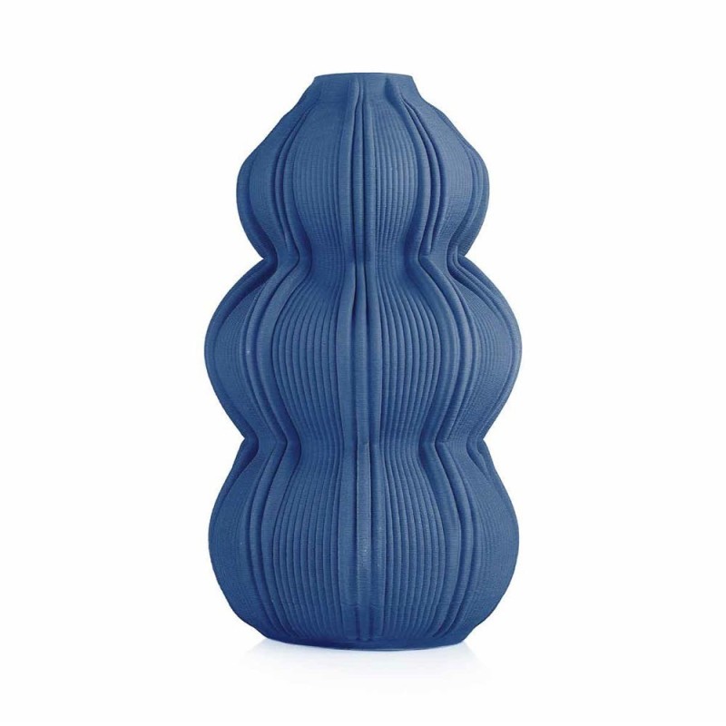 VASO GRANDE 21.5X38.5 BLUE MATT