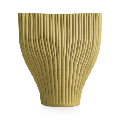 VASO GRANDE 32X14X35.5 MUSTARD GREEN