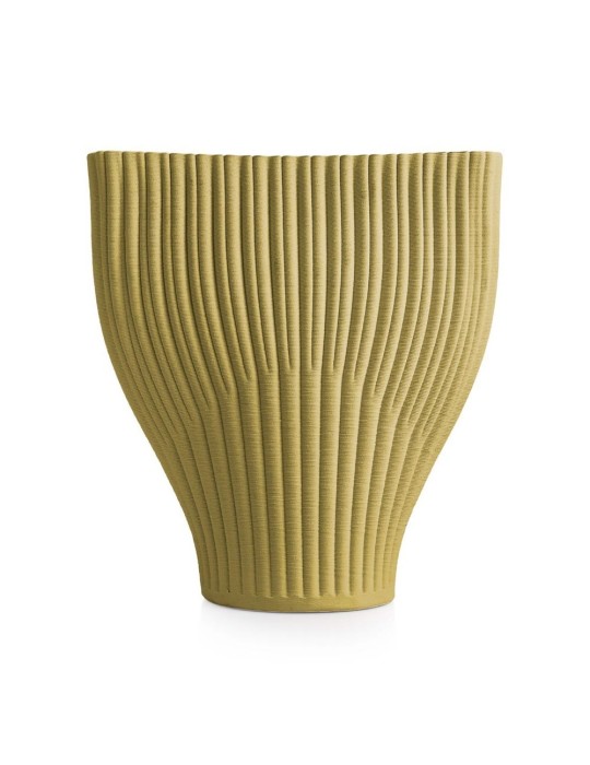 VASO GRANDE 32X14X35.5 MUSTARD GREEN