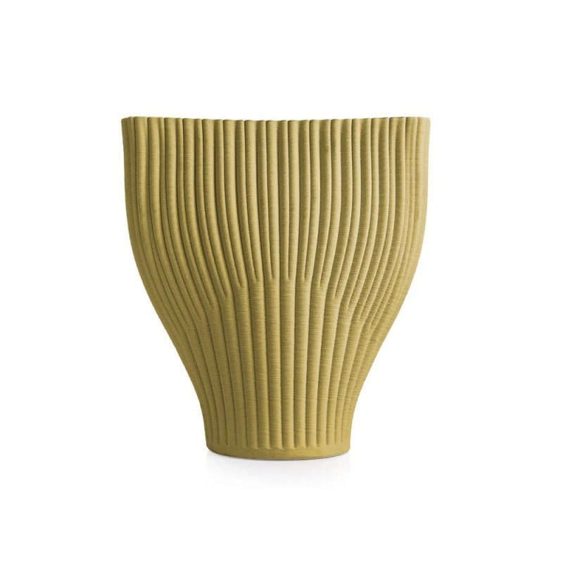 VASO PICCOLO 22X12X23.5 MUSTARD GREEN