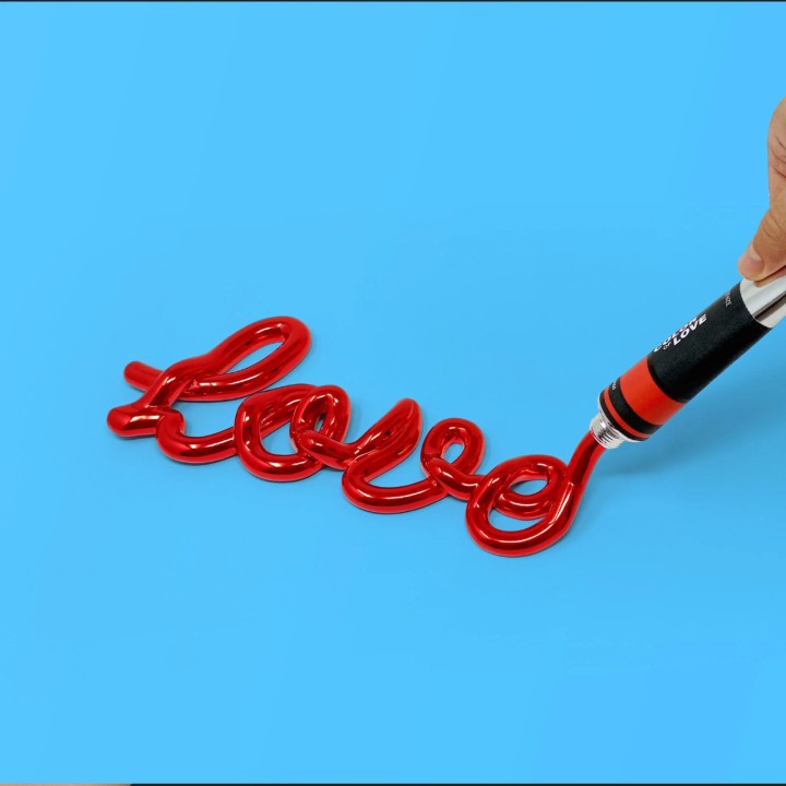 Sequenze Scultura The Color of Love rossa