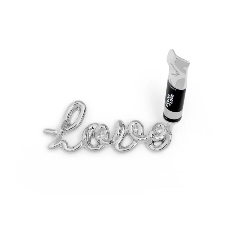 Scultura Mini The Color of Love Sequenze Argento 12 cm