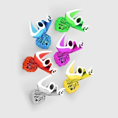 SCULTURA MINI SWEET GIFT AZZURRO H12 2