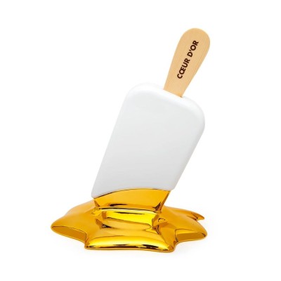 SCULTURA COEUR D'OR BIANCO E ORO H33