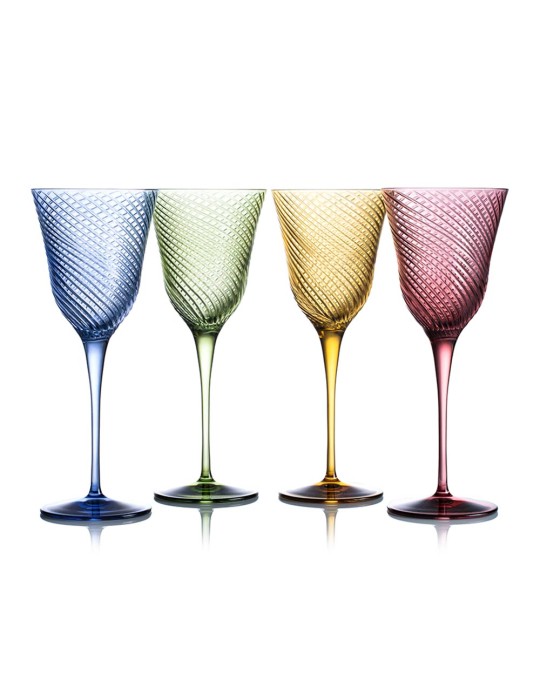 SET 6 BICCHIERI VERTIGO AMBRA