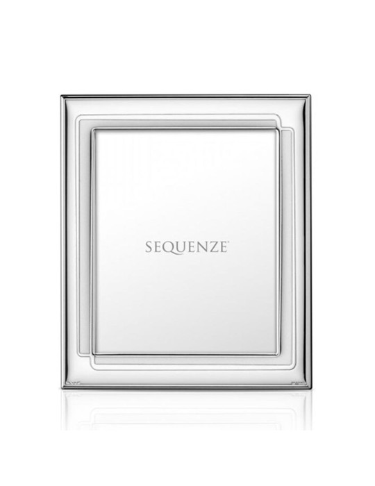Portafoto Linea Textile Sequenze 20x25 – Cornice in Argento Elegante