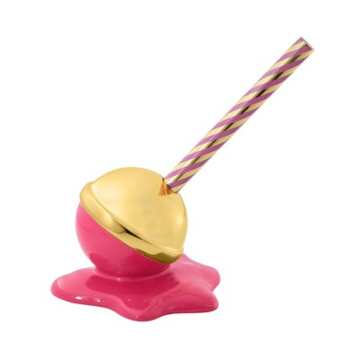 SCULTURA LOVELY LOLLY 9X7 FUCSIA E ORO