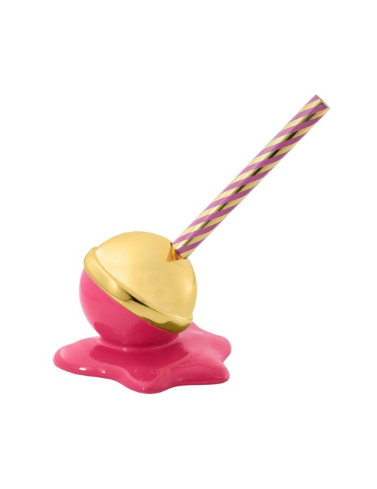SCULTURA LOVELY LOLLY 9X7 FUCSIA E ORO