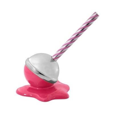 SCULTURA LOVELY LOLLY 9X7 FUCSIA E ARGENTO