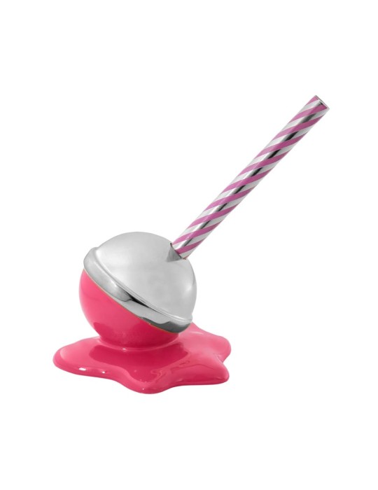 SCULTURA LOVELY LOLLY 9X7 FUCSIA E ARGENTO