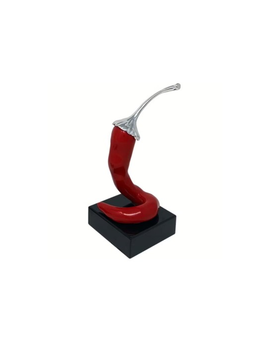 PEPERONCINO PICCOLO ROSSO E ARGENTO H11.5