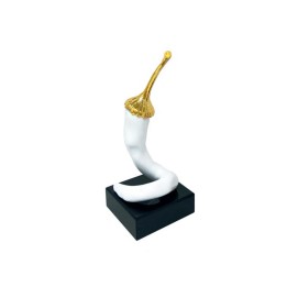 Sequenze Peperoncino attorcigliato bianco e oro