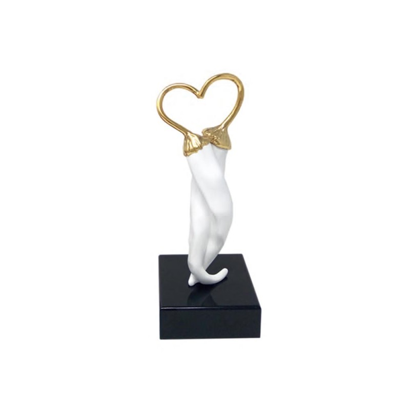 PEPERONCINO ABBRACCIO PICCO BIANCO E ORO H13.5