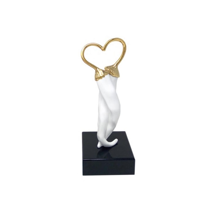 Sequenze Peperoncino Abbraccio piccolo bianco e oro
