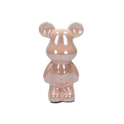 Tognana scultura orso decorato Bear rosa H18cm