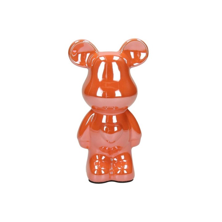 Tognana Orso decorato arancio alto 18 cm