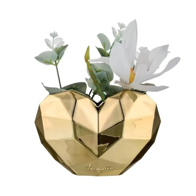VASO GR CUORI DESIGN ORO 20X27