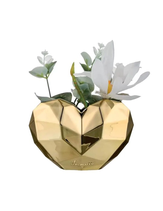 VASO GR CUORI DESIGN ORO 20X27