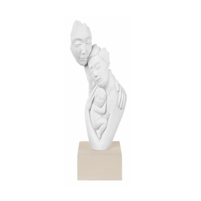 SCULTURA FACE FAMIGLIA H. 27