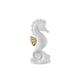 Bongelli Preziosi Cavalluccio marino bianco e oro alto 13 cm