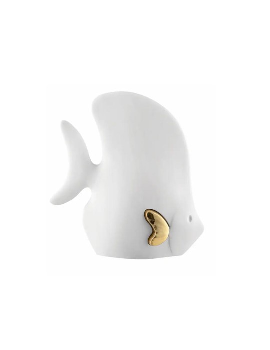 PESCE LISCIO 12X10 BIANCO ORO