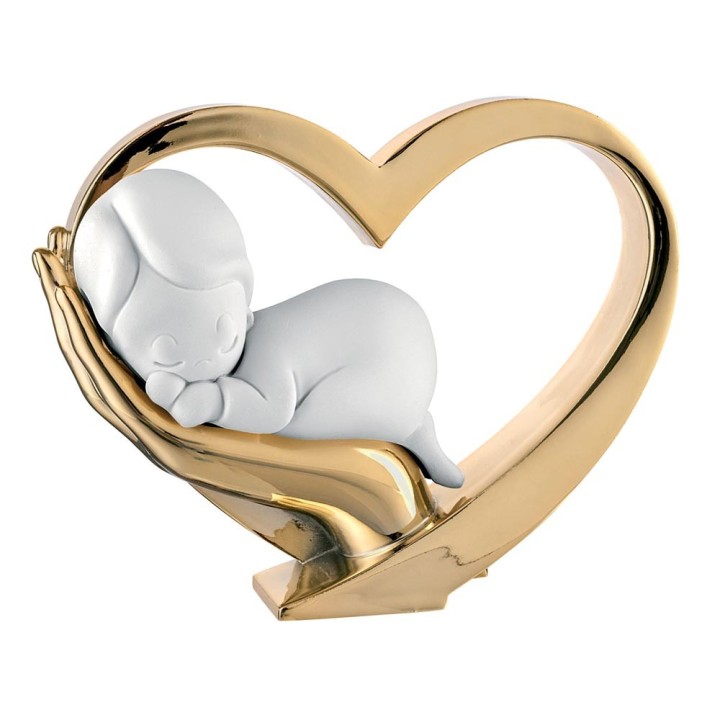 Bongelli Preziosi Mano bimbo con cuore oro 13 × 11 cm