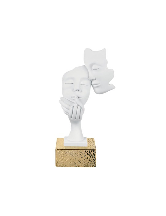 SCULTURA FACE COPPIA H. 28