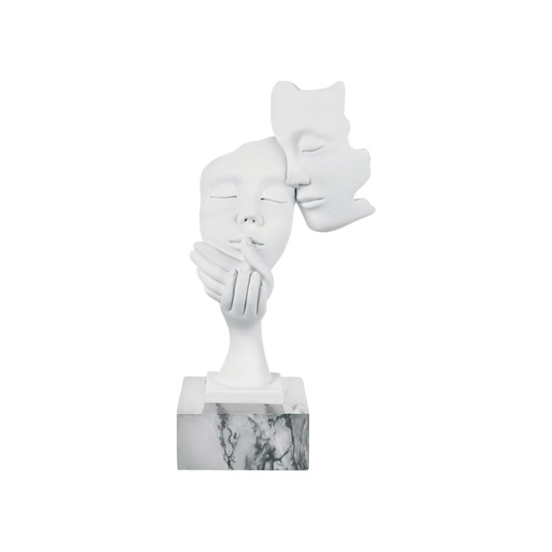 SCULTURA FACE COPPIA H. 28